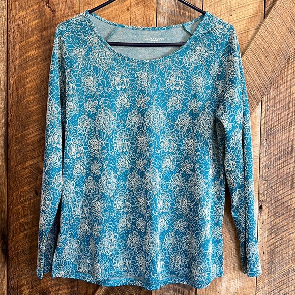 Laura Scott long sleeve top size large - Picture 1 of 4